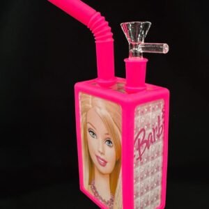 Bongs Vidrio Con Funda De Silicon - "Tipo Jugo" Color al azar