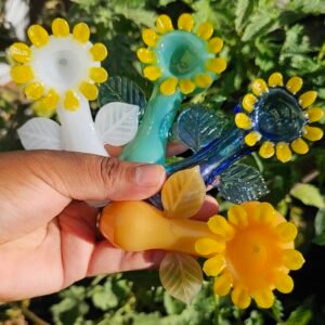 Pipa de vidrio | Pipa Girasol | Colores al azar