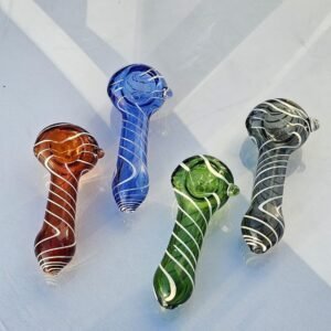 Pipa De Vidrio "9cm" #27 | Color Verde |