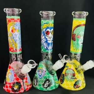 "25cm" Bongs De Vidrio - Modelo “Lion” | Color al azar |