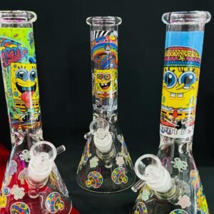 ”25cm” Bongs De Vidrio - “Bob Esponja” | Modelo al azar |