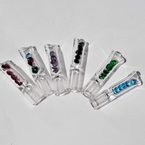 Filtros D/Vidrio - C/“Piedras” 12mm (Colores al azar)