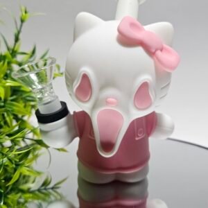 Bong Silicón Modelo "Kitty Fantasma" | Color al azar |
