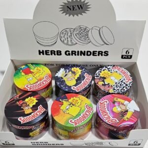 Grinder Metal Homero y Bart "6.5cm Diametro" 6 Piezas Por Caja | Modelo al azar |