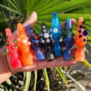 One Hitters De Vidrio "8cm" #15 | Colores al azar |