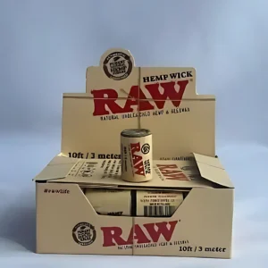 Raw - Hemp Wick 3 meter | 40 Rollo x Caja |