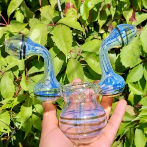 "15cm" Bubbler De Vidrio - Doble Boquilla