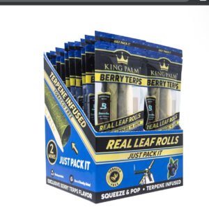 King Palm Leaf Rolls Slim 1 G | 2 Conos x Paquete | 20 paq x Caja