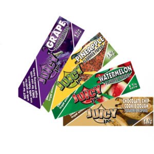 Juicy Jay's Flavored 1 1/4 | Papel Con Sabor “24 libritos x Caja” | 32 papeles x Librito