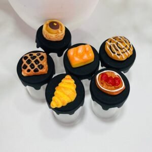 8ml Contenedores Viidrio/Silicon (Diseño al azar)