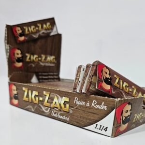 Zig-Zag Unbleached 1.1/4 | 25 Libritos x Caja | 50 Hojas x Librito |