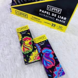 Clipper - Papel De Liar 1 1/4 UltraFino | 22 Libritos Por Caja | 50 Hojas x Libro