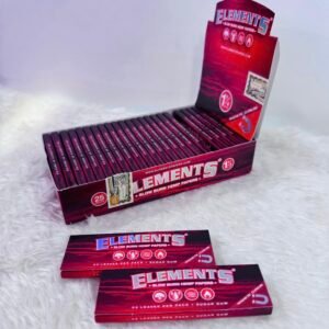 Elements - 1 1/4 Hemp | 25 Libritos Por Caja | 50 Hojas X Libro