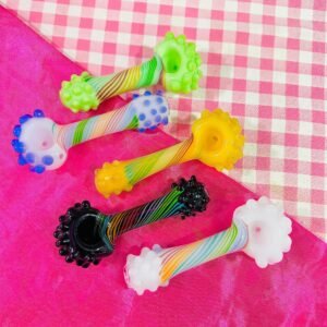 "12cm" Pipa de vidrio “Arcoíris” | Colores al azar |