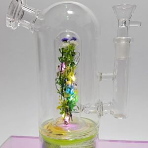 "18cm" Bongs De Vidrio | Con Glicerina + Luz |