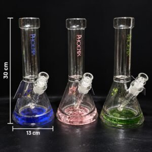 “30cm” Phoenix Star Beaker Bongs "Base Ultra Resistente" Con Ice Pinch | Color al azar |