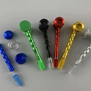 Pipa Metal + Tips Plástico (Color al azar)