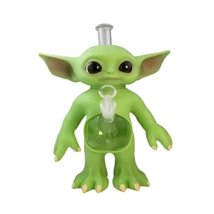 Bongs Vidrio & Protector Plastico - Ultra Resistente Modelo "Yoda"