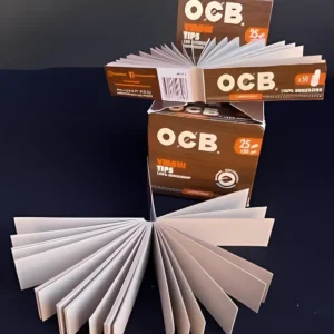 OCB - Filtros Virgin 100% Unbleached | 25 Libritos Por Caja | 50 Tips Por Libro |