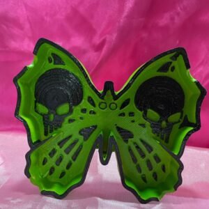Cenicero 3D | "Calaveras Mariposas" | Color al azar