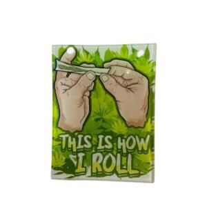 Bandeja vidrio - 16cm x 12cm “This is how i Roll”