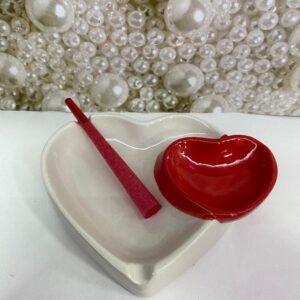 Cenicero De Ceramica | Tipo Doble Corazon |