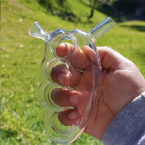 Bubbler De Vidrio - Modelo "Manopla" | Trasparente |