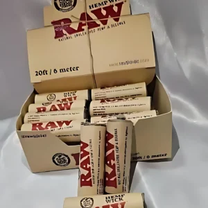 Raw - Hemp Wick 6 meter | 20 Rollo x Caja |