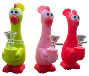 Bong Silicón Modelo "Pollos" | Colores al azar |