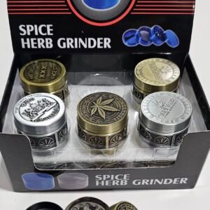 Grinder - Metal 3 niveles “Cannabis” 12 Piezas Por Caja | Diseno al azar |