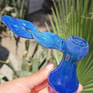 "12.5cm" Bubbler De Vidrio - Modelo "Martillo Blue"