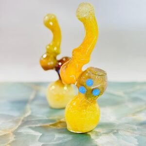 "13cm" Bubbler De Vidrio - Gold