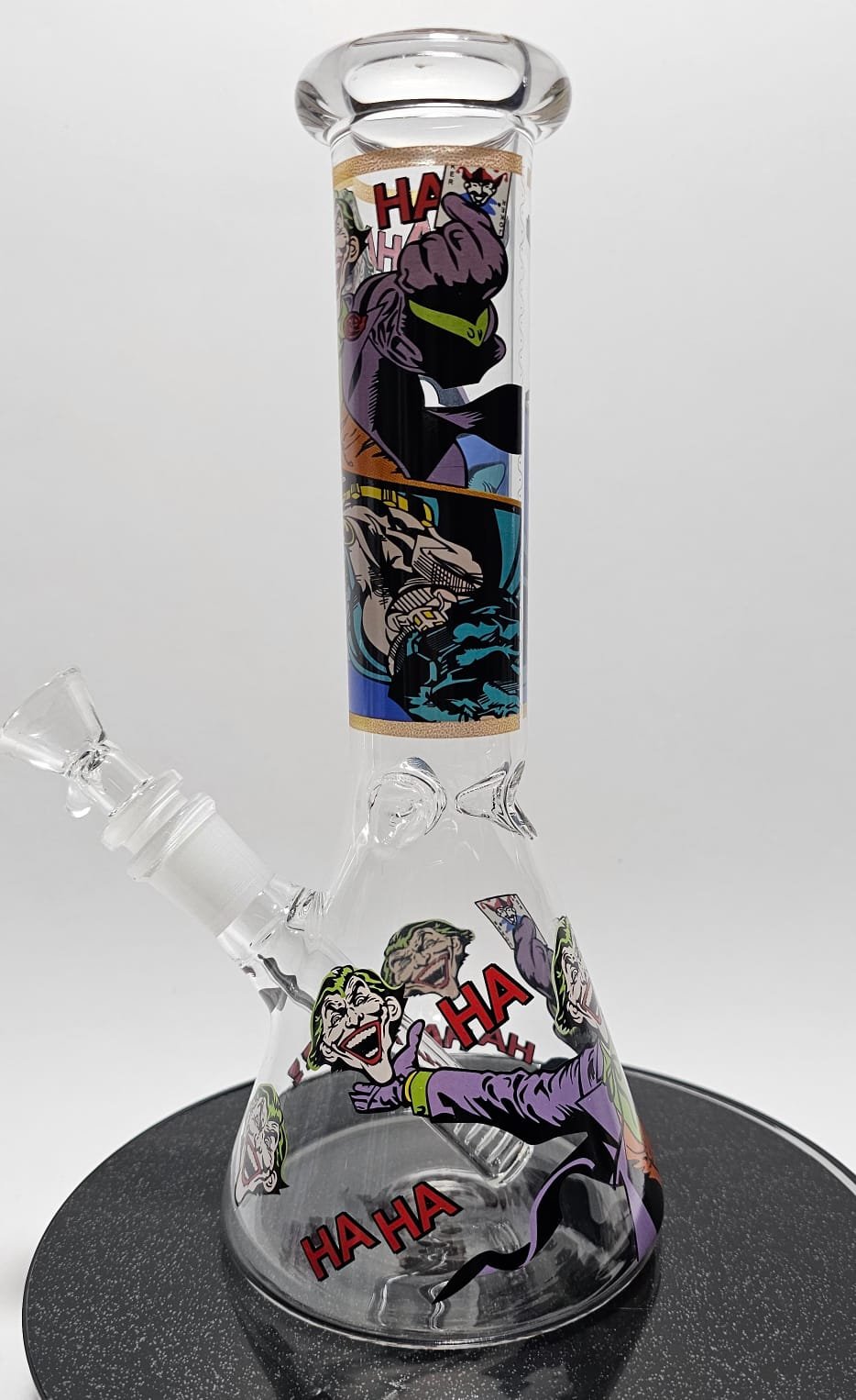 “25cm” Bongs D/Vidrio - Estampado Joker | Tipo Beaker |