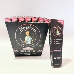 Blazy Susan - Conos pre-enrollados de Arroz ultrafinos | 21 Paquetes Por Caja |
