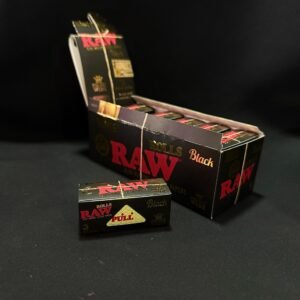 Raw Black - Papel Rollo 3 meter x Cajita | 12 Cajitas x CAJA