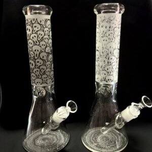 "32cm" Bongs D/Vidrio - “Ghost Face”