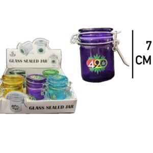 Contenedor D/Vidrio - "7cm" (Colores al azar)