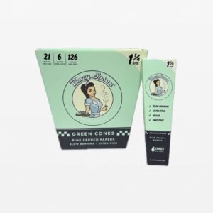 Blazy Susan – Green 1 1/4 Size | 6 Conos por Paquete | 21 Paquetes x Caja