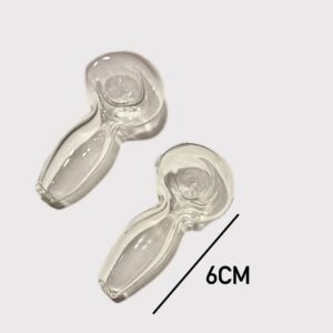 Pipa De Vidrio - Mini Transparente "6cm"