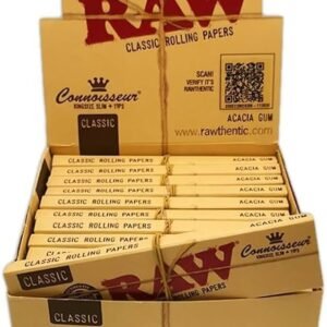 Raw Connoisser Classico - King Size + Filtros | 24paquetes x Caja |