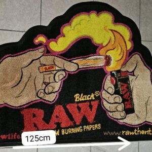 Raw Tapete | Black Slow Burning | ( 128cm x 88cm)