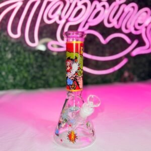 “25cm” Bongs D/Vidrio - Estampado MR.P | Tipo Beaker |