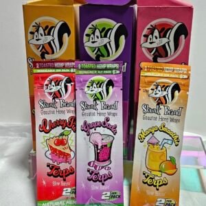 Skunk Brand | 2 Genuine Hemp Wraps Terps x Paquete | 25 Paq x Caja