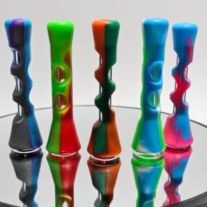 One Hitters De Vidrio - Con Protector De Silicon | Colores al azar |