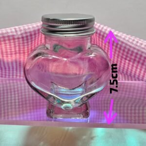 "7.5cm" Contenedor De Vidrio | Modelo Corazón