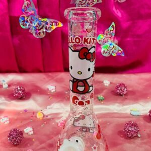 "25cm" Bongs De Vidrio | Kitty (Modelo al azar) INCLUYE BOWL TRANSPARENTE