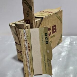 OCB Slim Organic Hemp | 32 Libritos + Filtros Por Caja | 32 Hojas + 32 Filtros x Libro