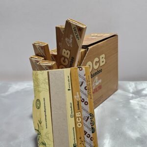 OCB Slim King Bamboo | 32 Libritos + Filtros Por Caja | 32 Hojas + 32 Filtros x Libro