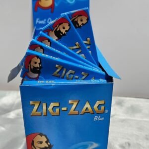 Zig-Zag Blue Regular (69mm) | 100 Libritos x Caja | 50 Hojas x Librito |