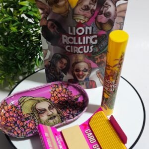 Lion Rolling Circus - Kit Survive Incluye - Bandeja Metal | Papel 1 1/4 + Filtro y | Tubo Plastico KS